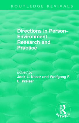 Directions in Person-Environment Research and Practice (Routledge Revivals) - Paperback / softback