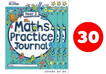 White Rose Maths Practice Journals Year 2 Workbooks: Pack of 30