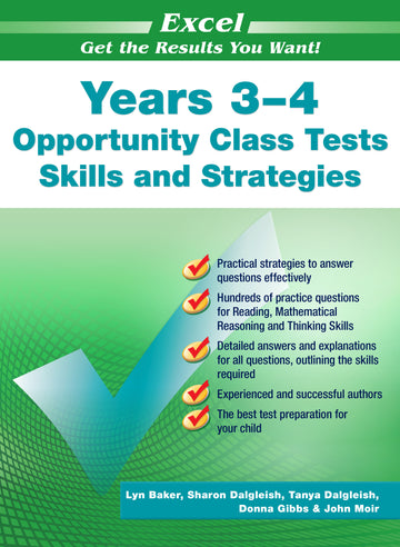 Excel Opportunity Class Tests Skills and Strategies Years 3?4   (UE)