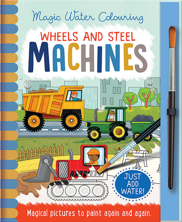 Wheels and Steel Machines - Magic Water Colouring