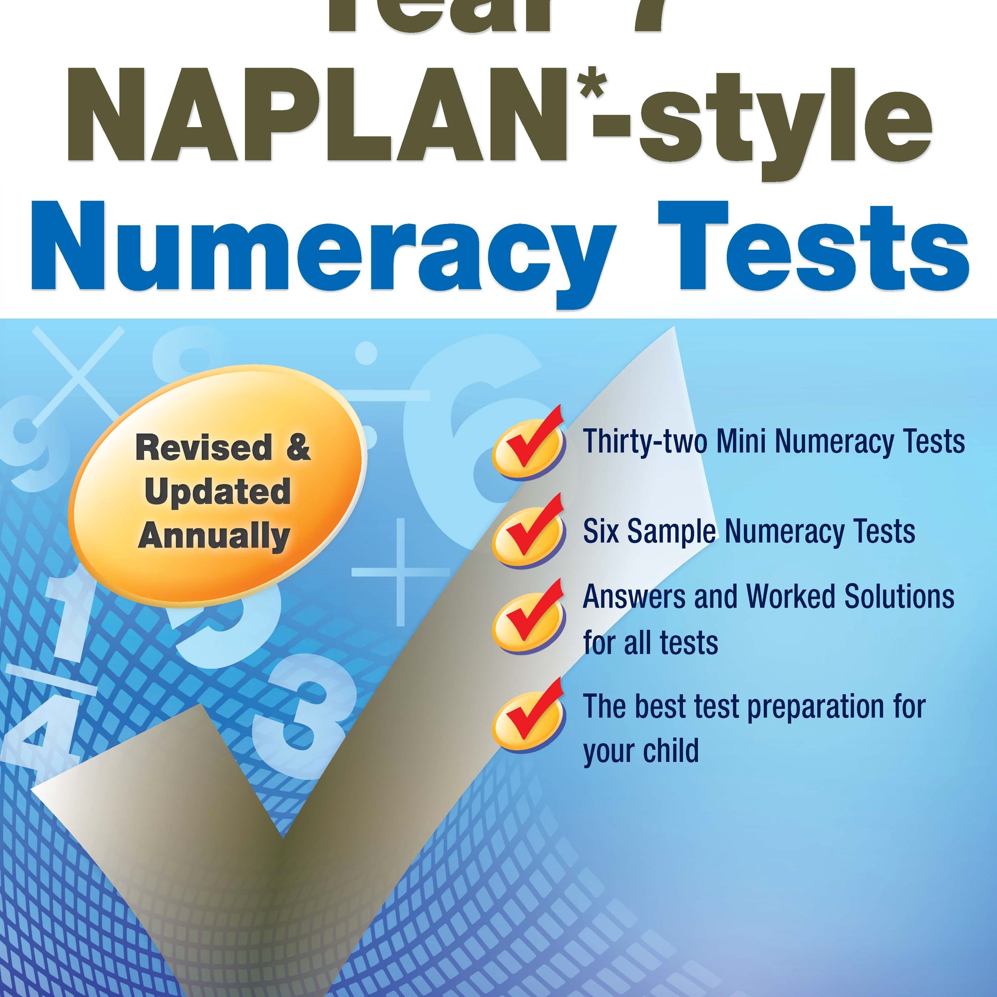 Excel NAPLAN*-style Numeracy Tests Year 7