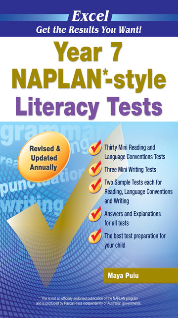 Excel NAPLAN*-style Literacy Tests Year 7
