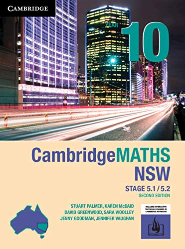 Cambridge Maths Stage 5 NSW Year 10 5.1/5.2 2ed Book Land AU