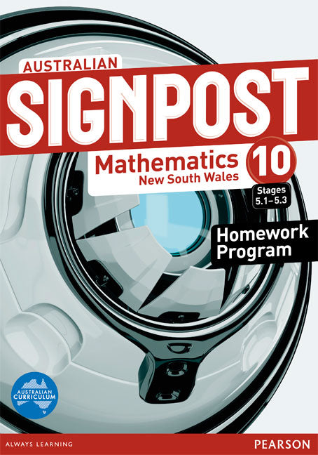 Australian Signpost Mathematics New South Wales 10 (5.1-5.3) Homework Program