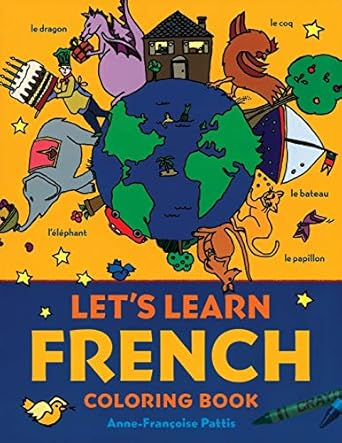 Let's Learn French Coloring Book