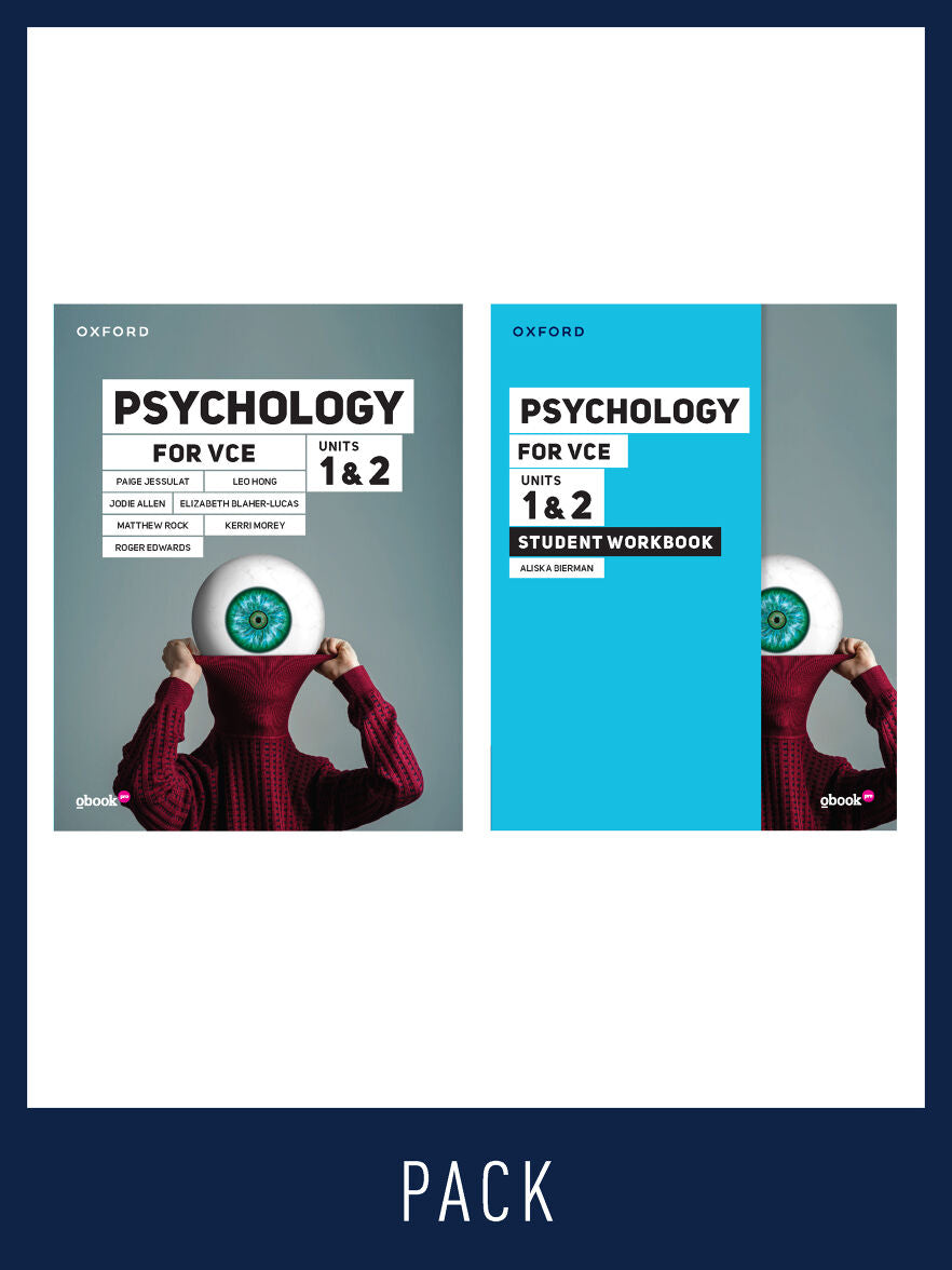 Psychology for VCE Units 1 & 2 Student pack (Student Book+Student Workbook)