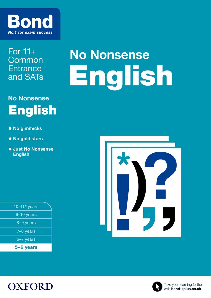 Bond English No Nonsense 5 to 6 Years