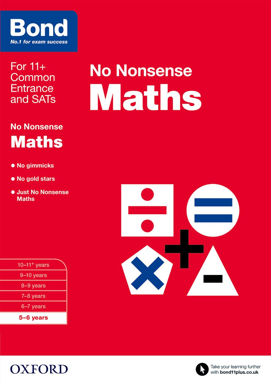 Bond Maths No Nonsense 5 to 6 years