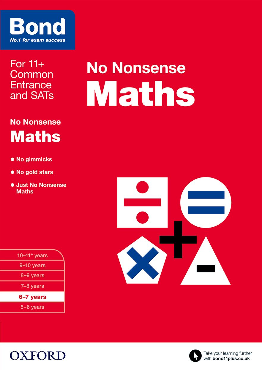 Bond Maths No Nonsense 6 to 7 years