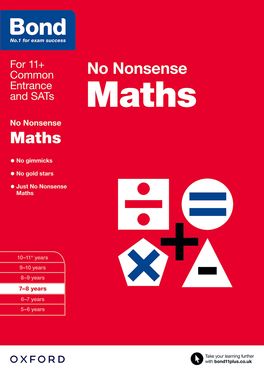 Bond Maths No Nonsense 7 to 8