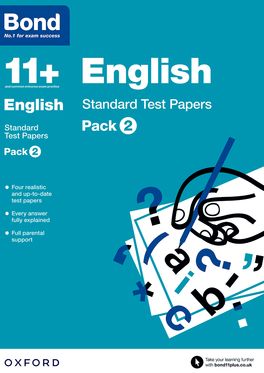 Bond 11 English Standard Test Papers 911 Pack 2