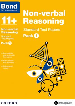 Bond 11 Nonverbal Reasoning Standard Test Papers Pack 1
