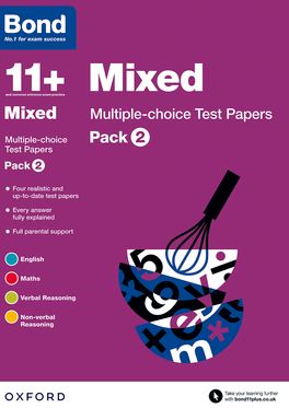 Bond 11 Mixed Multiple Choice Test Papers Pack 2