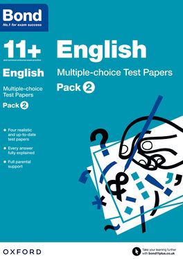 Bond 11 English Multiple Choice Test Papers 11 Pack 2