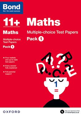 Bond 11 Maths Multiple Choice Test Papers Pack 1