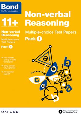 Bond 11 Nonverbal Reasoning Multiple Choice Test Papers Pack 1