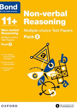 Bond 11 Nonverbal Reasoning Multiple Choice Test Papers Pack 2