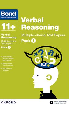 Bond 11 Verbal Reasoning Multiple Choice Test Papers Pack 1