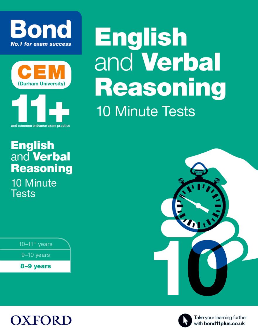 Bond 11+: English & Verbal Reasoning 10 Minute Tests 8-9 years