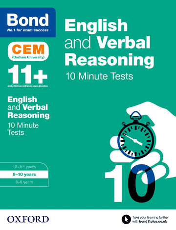 Bond 11+: English & Verbal Reasoning 10 Minute Tests 9-10 years