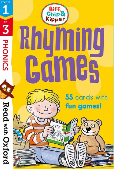 Read with Oxford Stages 1-3 Biff, Chip and Kipper Rhyming Games Flashcards