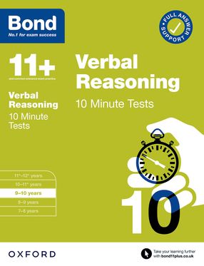 Bond 10 Minute Tests: Verbal Reasoning 9-10
