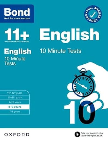 Bond 11+ 10 Minute Tests English 8 9 Years