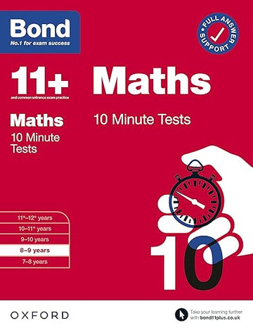 Bond 11+ 10 Minute Tests Maths 8 9 Years