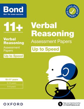 Bond Verbal Reasoning Up to Speed Assessment Papers 10-11yrs