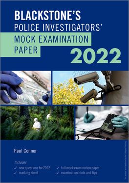 Blackstones Police Investigators Mock Examination Paper 2022 Pol:Ncs Paper