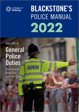 Blackstones Police Manuals Vol4:General Police Duties 2022 24E Pol Paper