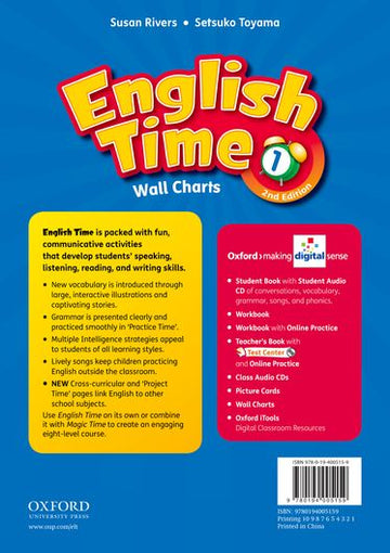English Time 1 Wall Chart