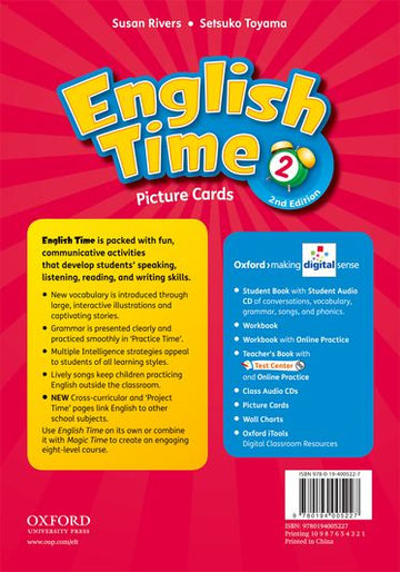 English Time 2 Picture Cards