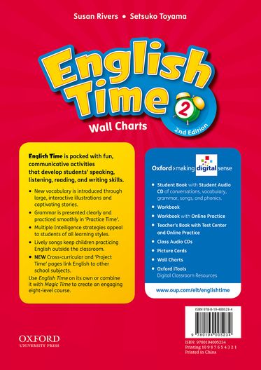 English Time 2 Wall Chart