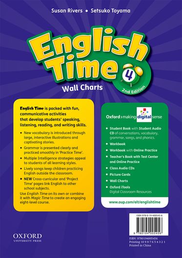 English Time 4 Wall Charts