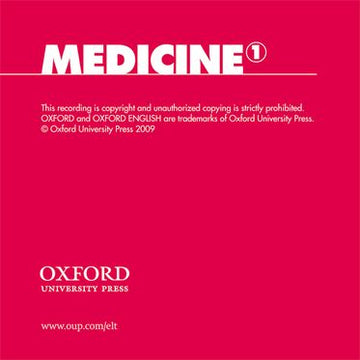 Oxford English for Careers Medicine 1 Class Audio CD