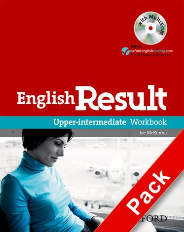 English Result Upper-Intermediate Workbook with answer key booklet and MultiROM