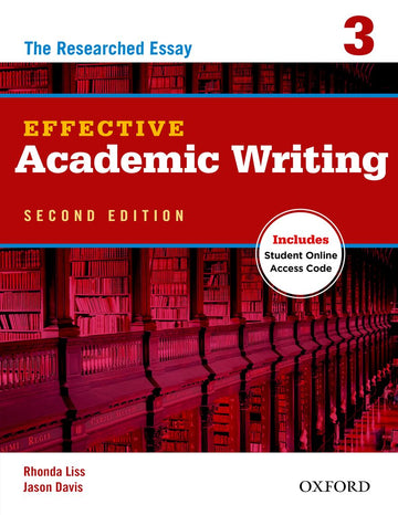Effective Academic Writing 3 Student Book with Online Access Code