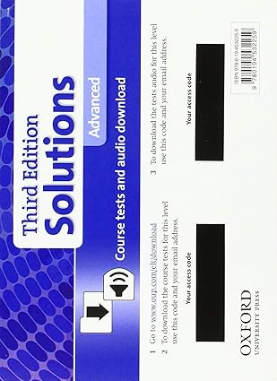 Solutions: Advanced Course Tests Pack