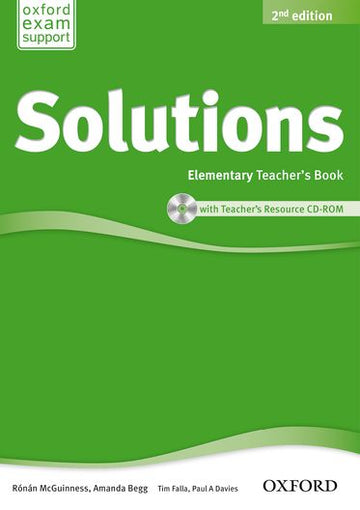 Solutions Elementary Teacher's Book and CD-ROM Pack