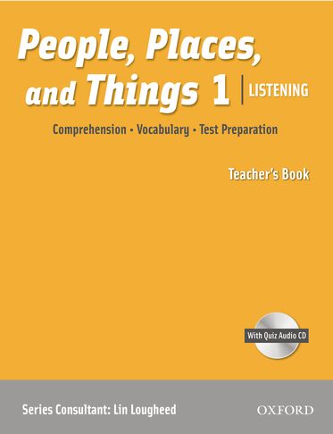 People, Places, and Things Listening Teacher's Book 1 with Audio CD