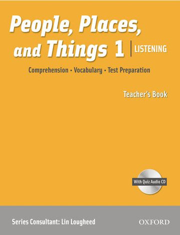People, Places, and Things Listening Teacher's Book 1 with Audio CD