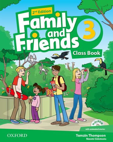 Family and Friends 3 Class Book and MultiROM Pack
