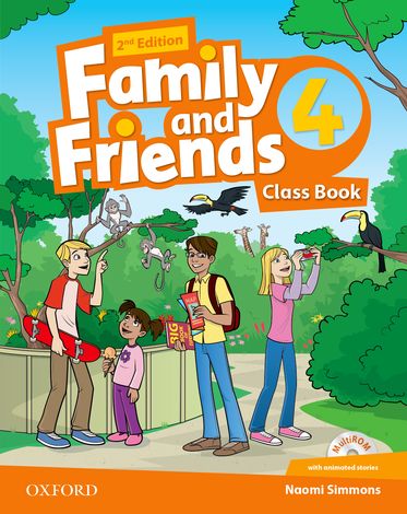Family and Friends 4 Class Book and MultiROM Pack