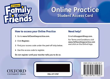 Family and Friends Starter Standalone Student Access Card Pack