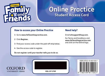 Family and Friends Starter Standalone Student Access Card Pack