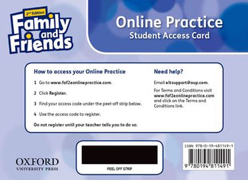 Family and Friends 4 Student's Internet Access Card