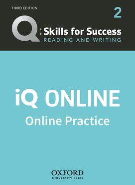 Q Skills for Success Level 2 Reading and Writing iQ Online Practice