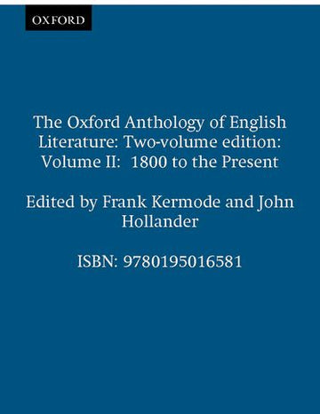 The Oxford Anthology of English Literature: Volume 2