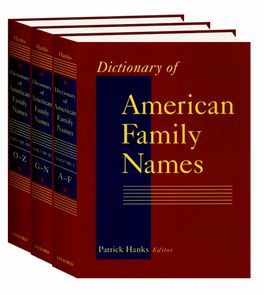 Dictionary of American Family Names